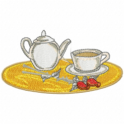 Teapots Embroidery Design 3 Teapots Embroidery Design 3